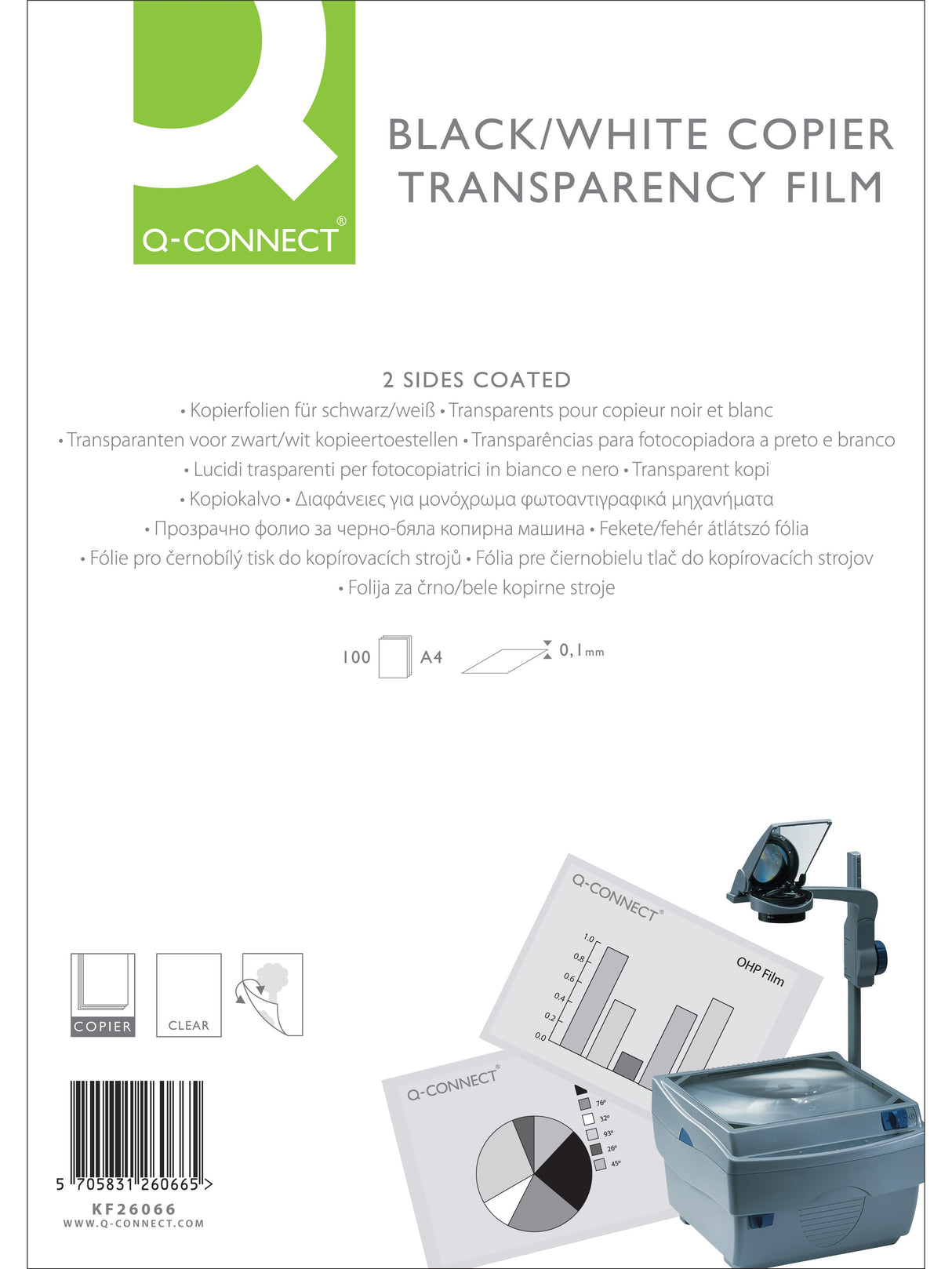 EAN 5705831260665 - Q-CONNECT KF26066 papel para impresora de inyección de tinta imagen 1