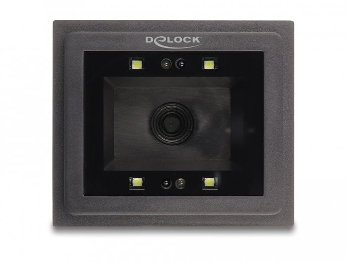 Delock 90600 Escáner De Códigos De Barras Usb 1d Y 2d Con Cable Para Instalación Fija - German Version