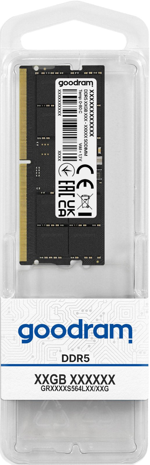 Memoria Goodram Ddr5 Pami Do Notebooka Sodimm 32gb/4800 Cl40 - 32 Gb - So-Dimm 1 X 32 Gb 48000 Mhz