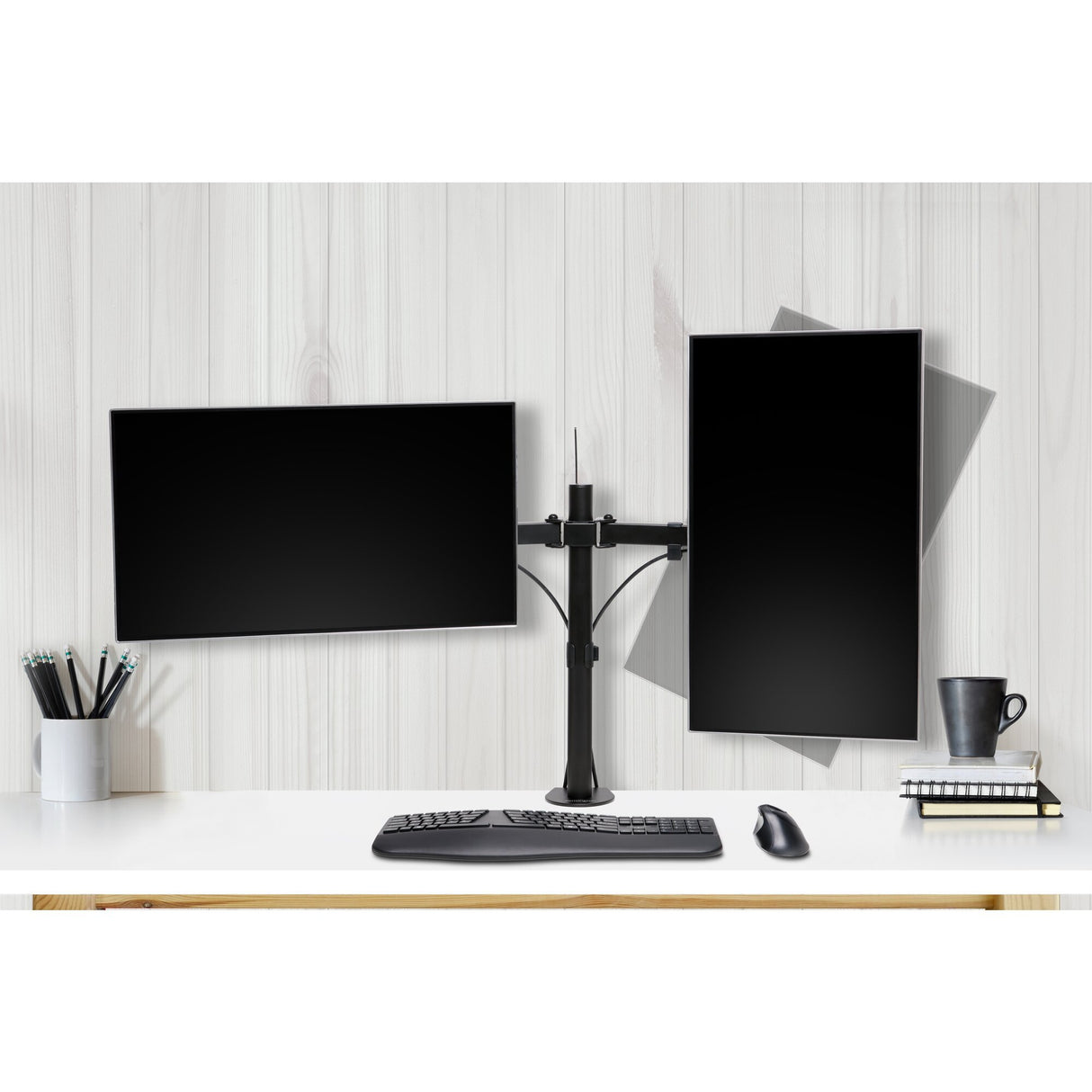 EAN 0085896554097 - Kensington K55409WW soporte para monitor 81,3 cm (32") Escritorio Negro imagen 6