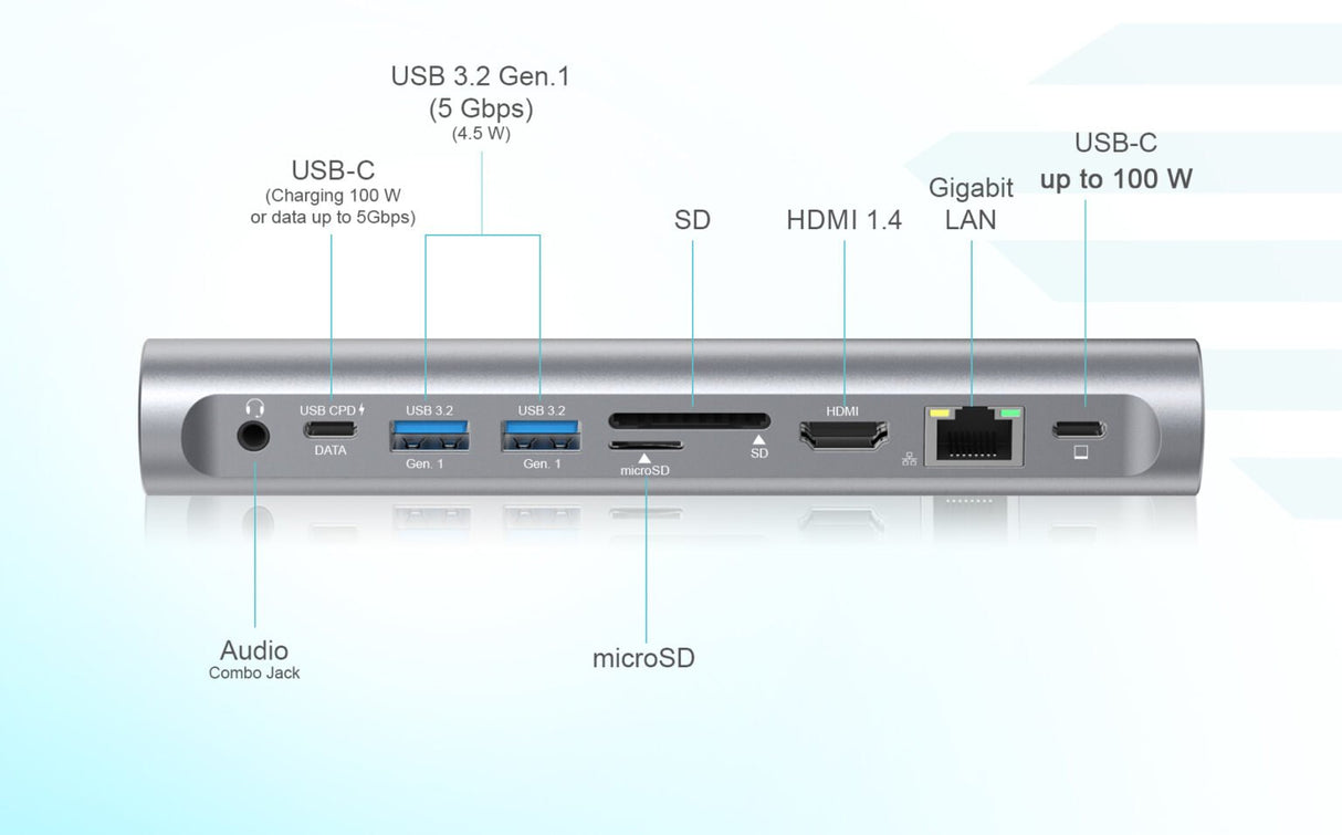EAN 8595611705625 - i-tec Metal C31METALDOCKPADPD base para portátil y replicador de puertos Alámbrico USB 3.2 Gen 1 (3.1 Gen imagen 9