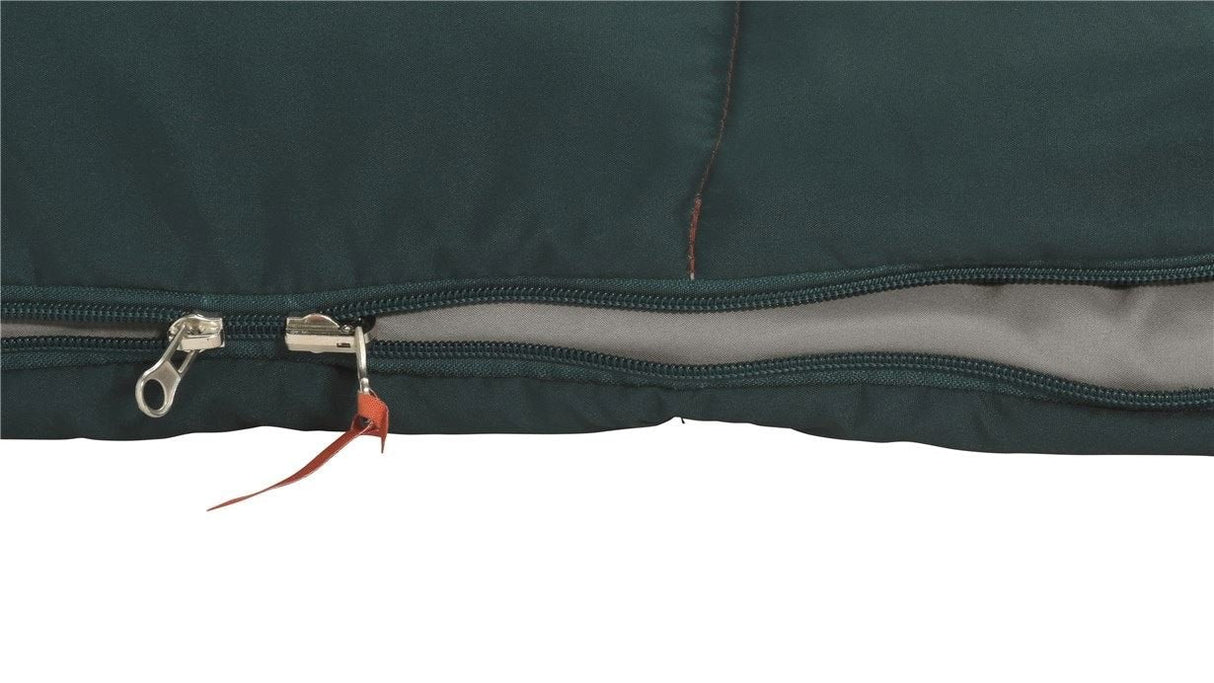 Easy Camp Moon 200 Adulto Saco De Dormir Rectangular Microfibra, Poliéster Verde Azulado
