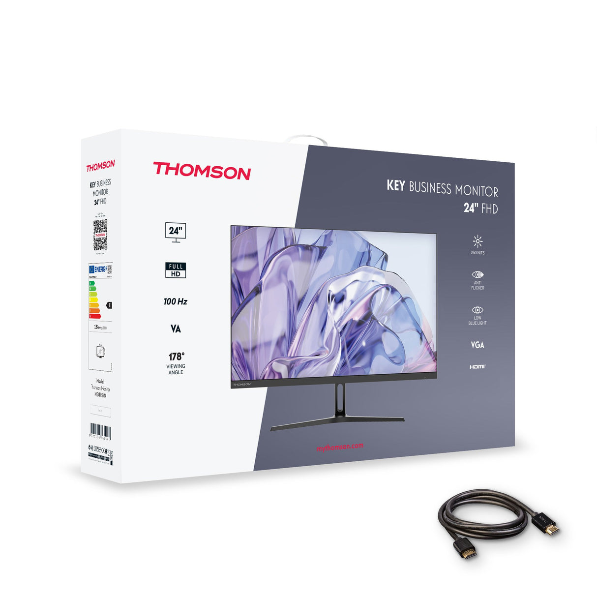 EAN 9120106661941 - Thomson M24FB2Y14 pantalla para PC 61 cm (24") 1920 x 1080 Pixeles Full HD LED Negro imagen 8