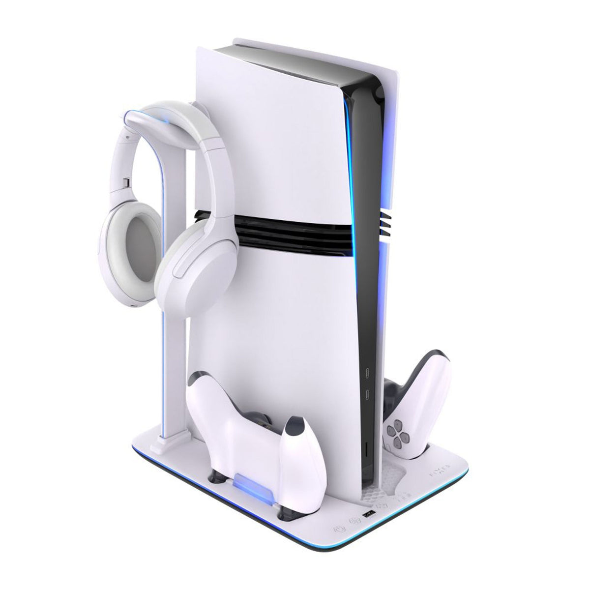 Fixed Docking Station For Playstation 5 (Pro Slim), Negro And White