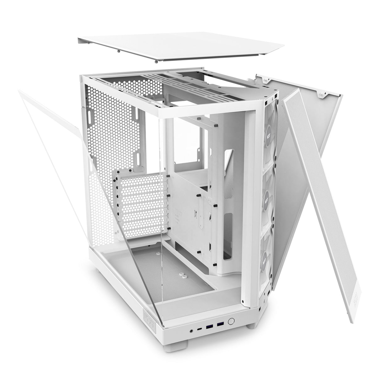 EAN 5056547204062 - NZXT H6 Flow RGB Midi Tower Blanco imagen 14