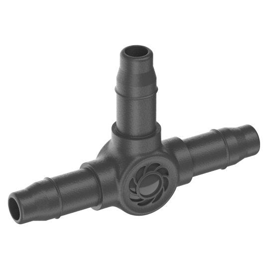 Gardena Micro-Drip-System Pieza En T De 4,6 Mm (3/16"), Conexión (Gris Oscuro, 10 Piezas 13211-20