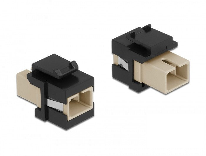 Keystone Modul Sc Simplex Buchse Zu Sc Simplex Buchse Beige Schwarz