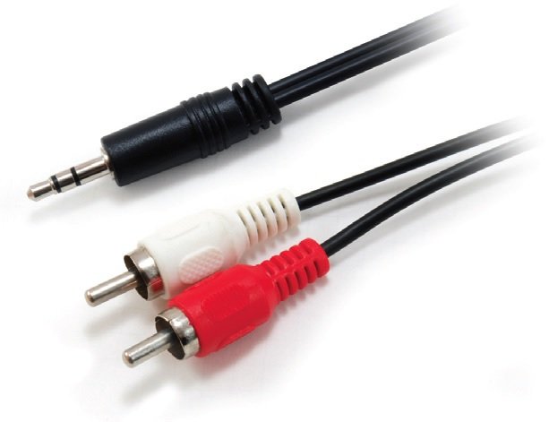 EAN 4015867188767 - Equip 14709207 cable de audio 2,5 m 3,5mm 2 x RCA Negro imagen 1
