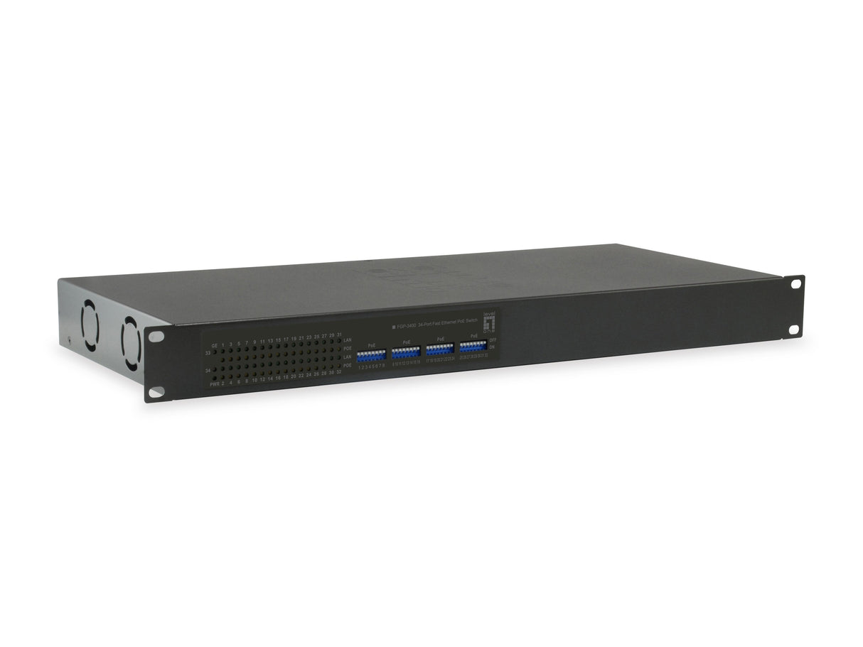 EAN 4015867203279 - LevelOne FGP-3400W630 switch No administrado Fast Ethernet (10/100) Energía sobre Ethernet (PoE) Negro imagen 1