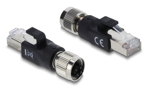EAN 4043619908349 - DeLOCK 90834 cambiador de género para cable M12 8-pin RJ-45 Negro imagen 1