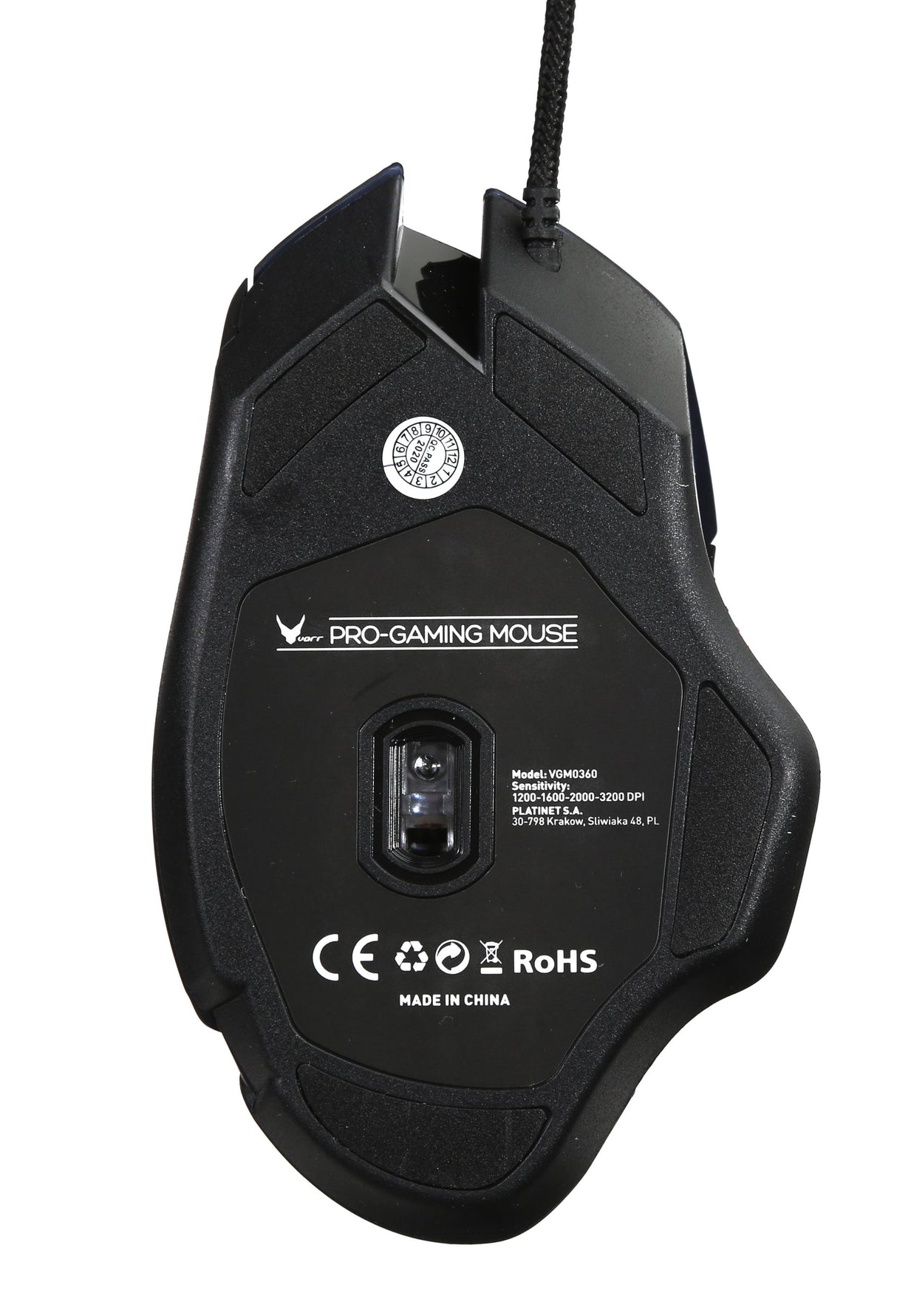 EAN 5907595452656 - Varr VGM0360 ratón Juego mano derecha USB tipo A Óptico 3200 DPI imagen 5
