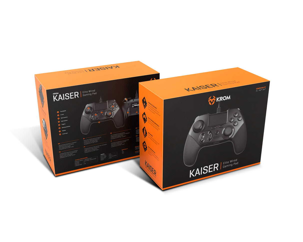 EAN 8436532169359 - Krom Kaiser Negro USB Gamepad Analógico/Digital PC, PlayStation 4, Playstation 3 imagen 8