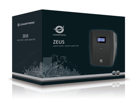 EAN 4015867205204 - Conceptronic ZEUS03EM sistema de alimentación ininterrumpida (UPS) Línea interactiva 1,2 kVA 720 W 5 sali imagen 3