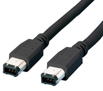 Equip Firewire Ieee-1394 Cable 6/4-Pin, 3,0 M - Black 3 M Negro