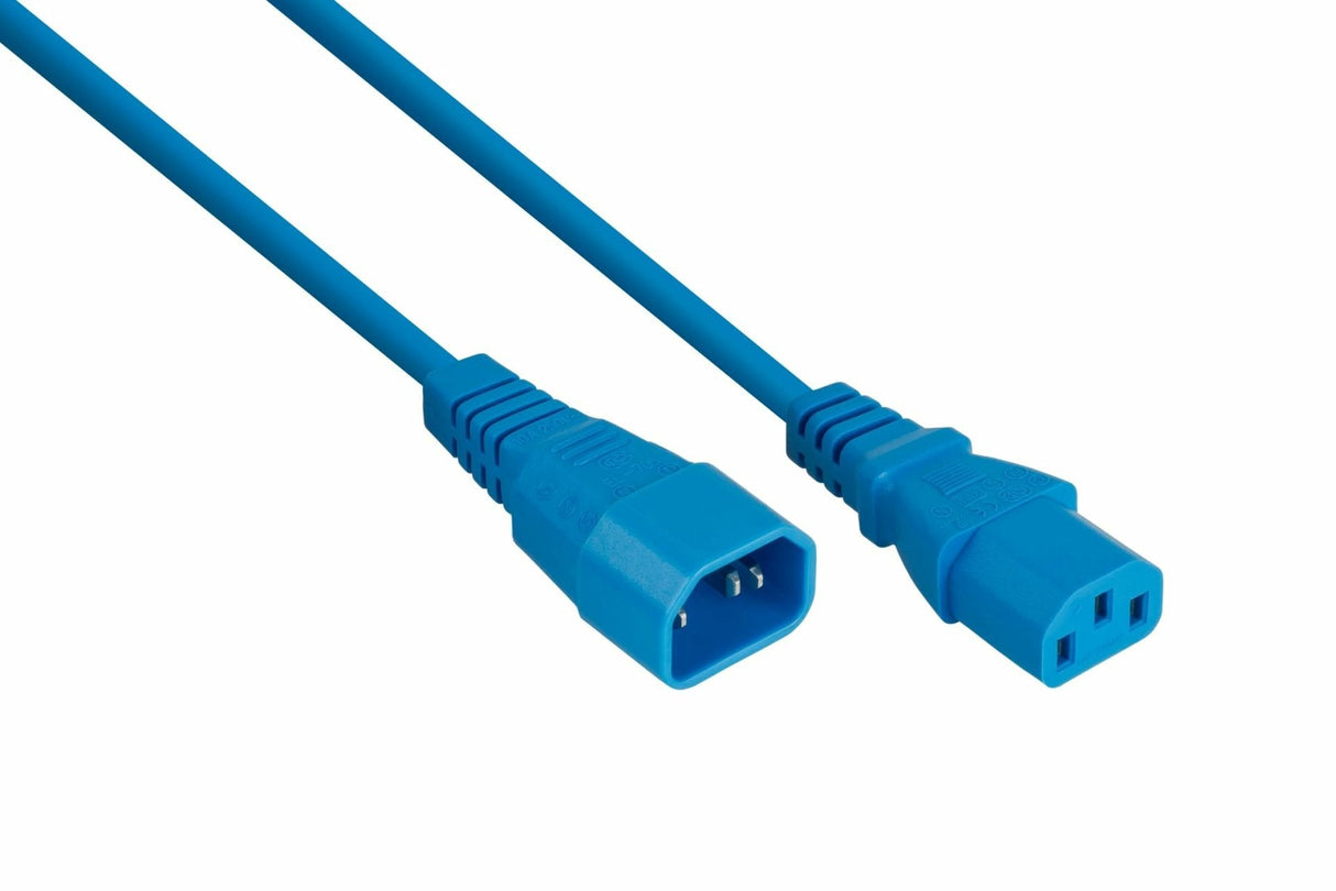 Cablemeimer Kaltgeräteverlängerung C14 An C14 Azul 5m