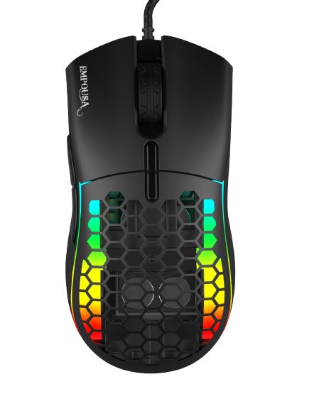 Raton Gaming Inca Rgb 6 Led 10000 Dpi 7d Macro Keys Double