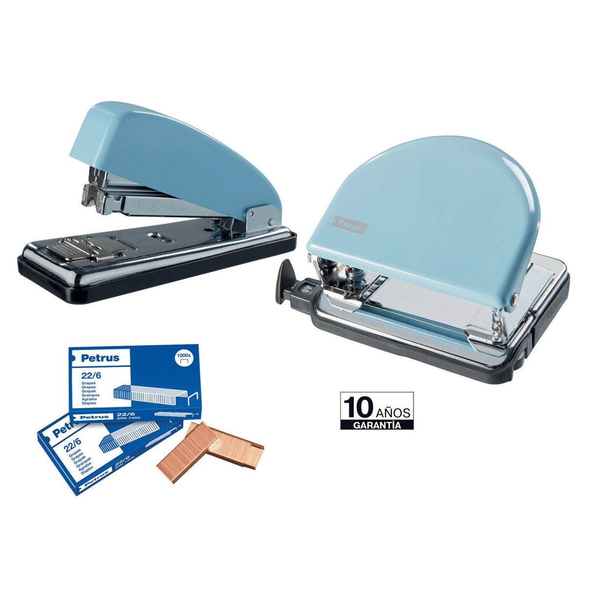 EAN 4049793042862 - Petrus 624409 perforador de papel 20 hojas Azul imagen 3