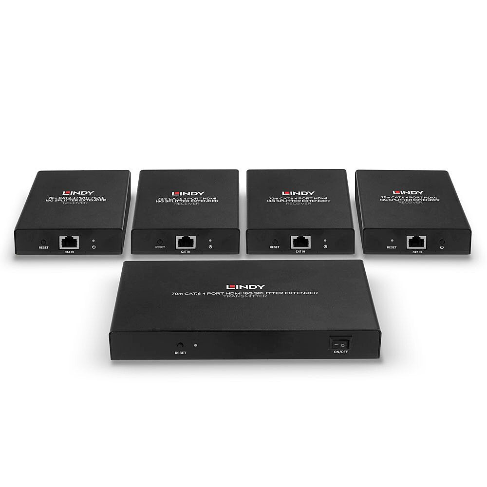 EAN 4002888382625 - Lindy 38262 extensor audio/video Transmisor y receptor de señales AV Negro imagen 3