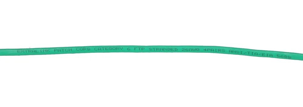 Cable Extralink Lan Patchcord Cat.6 Ftp 10m 1gbit Verde