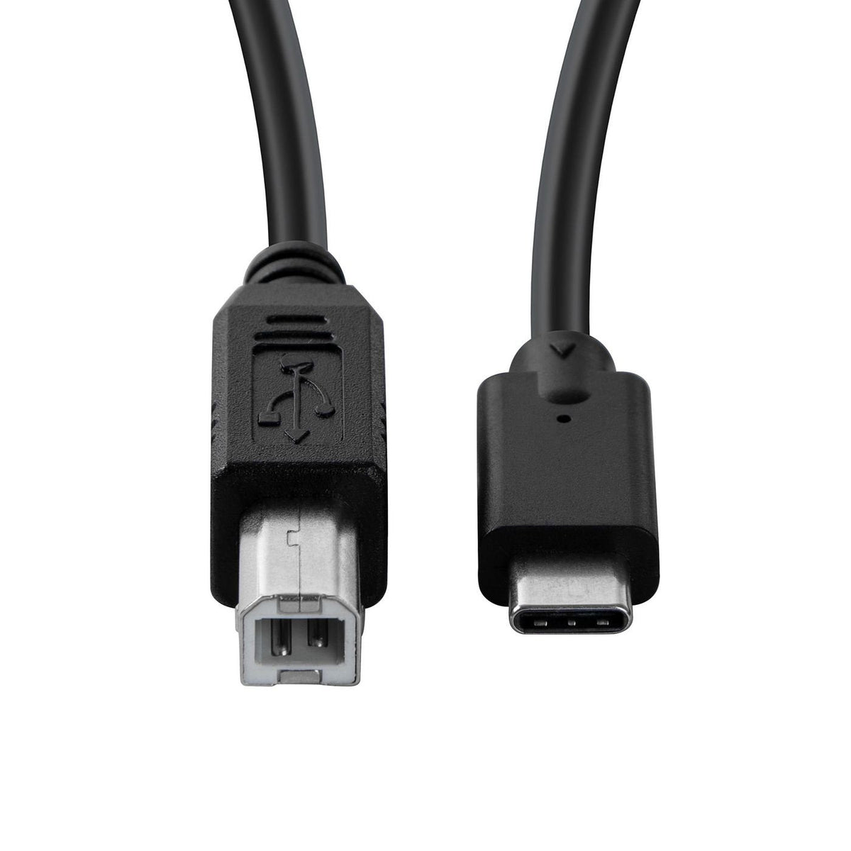Usb 2.0 Plug (Type B) > Usb-C Plug Cable, Black, 1 M - Usb 2