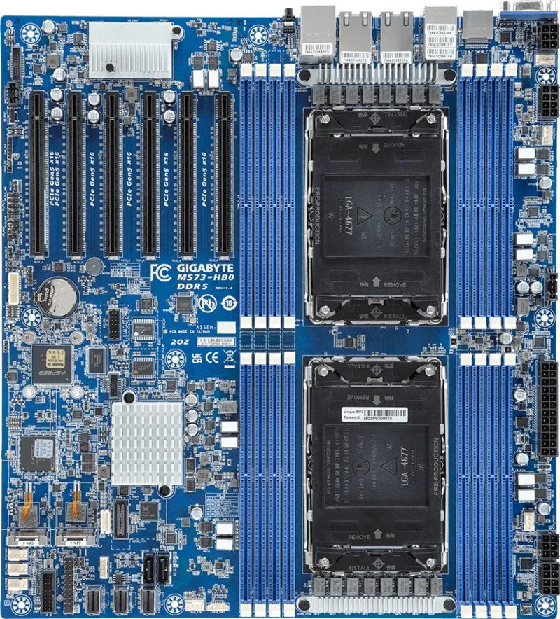 EAN 4719331848996 - GIGABYTE MS73-HB0 Intel C741 LGA 4677 (Socket E) ATX extendida imagen 2