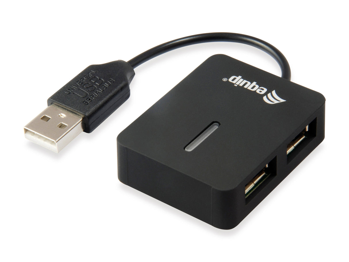 Equip Hub Usb 2.0 Life 4 Puertos Mini Hub Travel Negro 128952