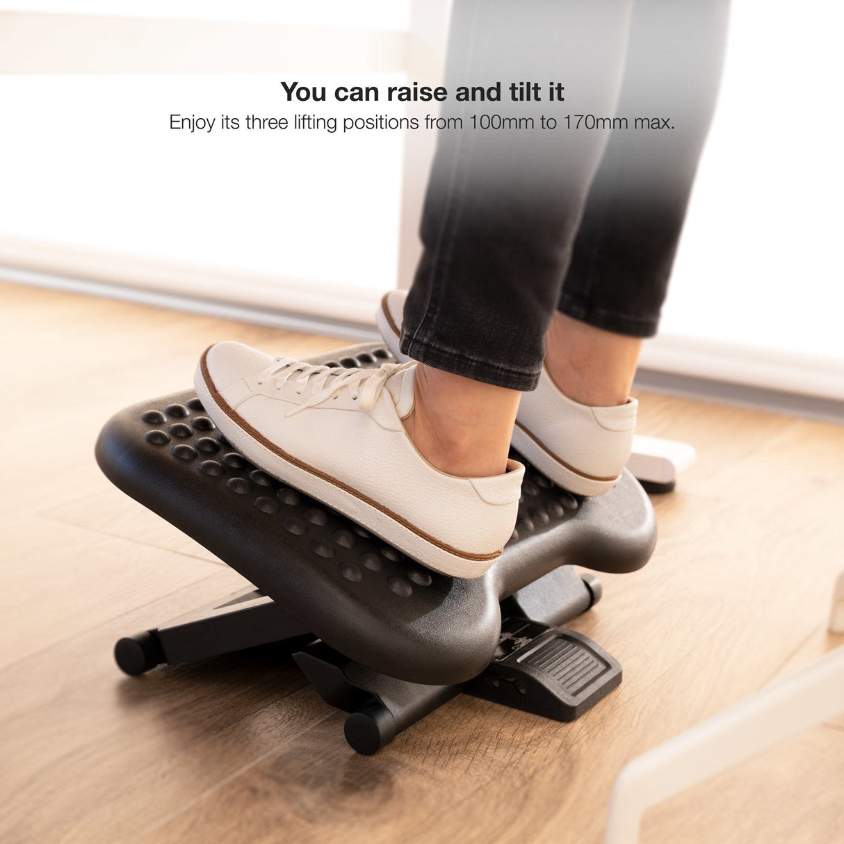 Tooq Reposapies Ajustable Confort - Negro