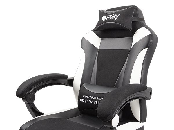 EAN 5901969426809 - FURY Avenger M+ Silla para videojuegos universal Asiento acolchado Negro, Blanco imagen 9
