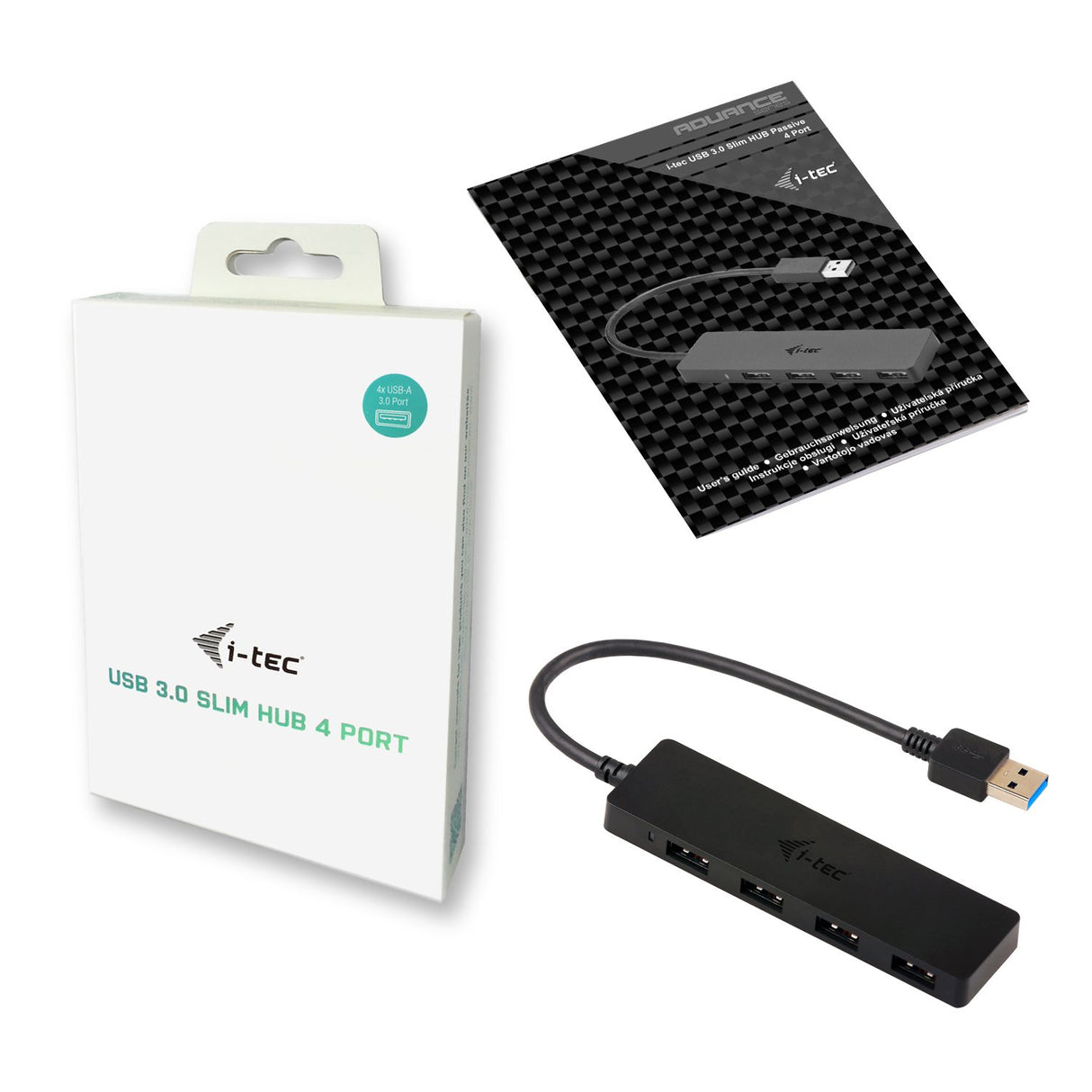 EAN 8595611701115 - i-tec Advance U3HUB404 hub de interfaz USB 3.2 Gen 1 (3.1 Gen 1) Type-A 5000 Mbit/s Negro imagen 6
