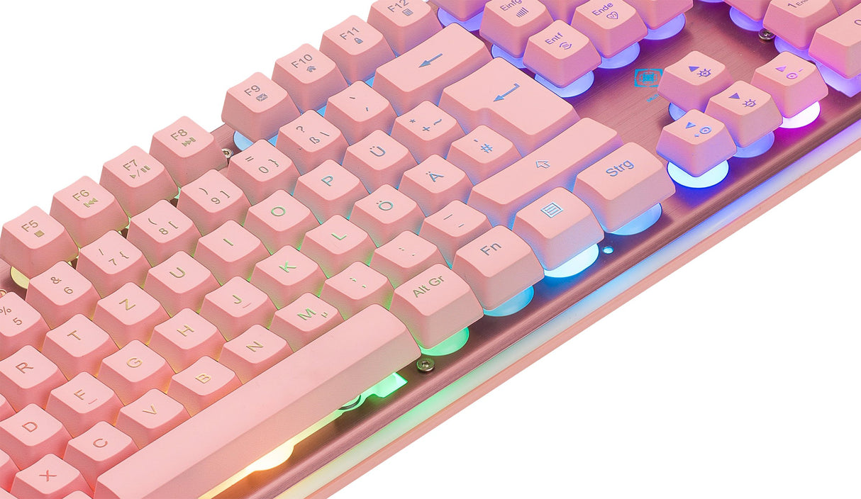 EAN 7333048057327 - Deltaco Gaming GAM-021-RGB-P-DE teclado Juego USB QWERTZ Alemán Rosa imagen 7