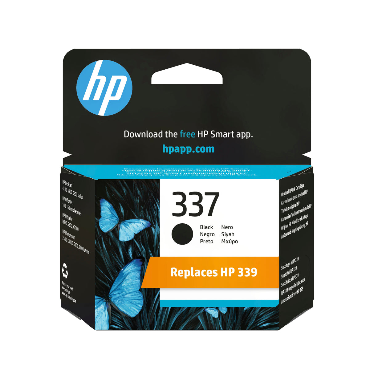 EAN 0829160799018 - HP 337 Black Original Ink Cartridge cartucho de tinta 1 pieza(s) Rendimiento estándar imagen 1