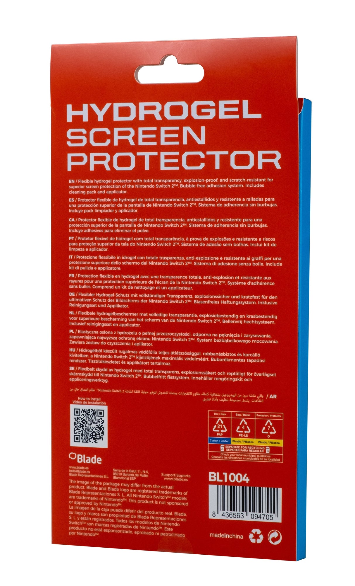 EAN 8436563094705 - Blade Gaming BL1004 accesorio y piza de videoconsola Protector de pantalla imagen 5