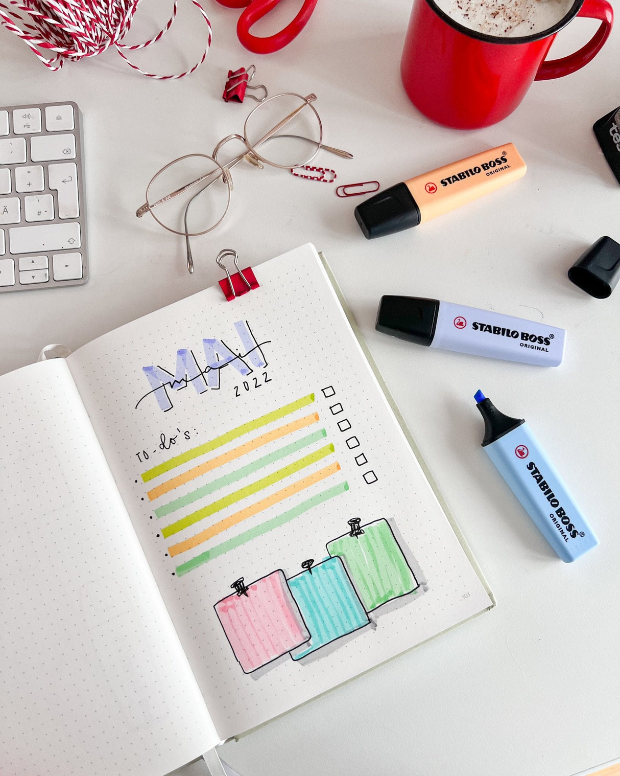 Caja De Marcadores Fluorescentes Stabilo Boss Original 10 Unidades Amarillos