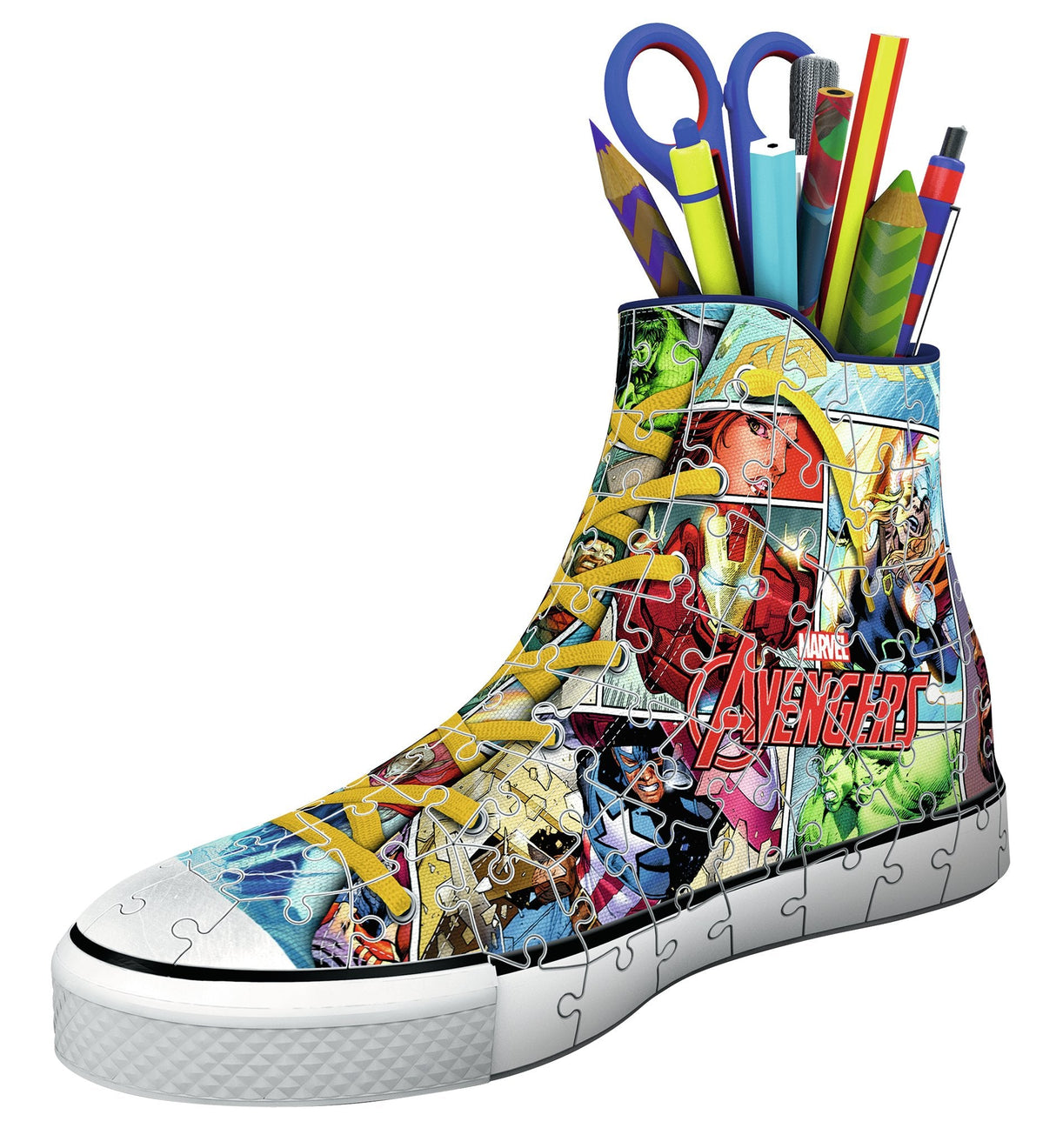 Portalapices 3d Zapatilla Los Vengadores Marvel 108pzs