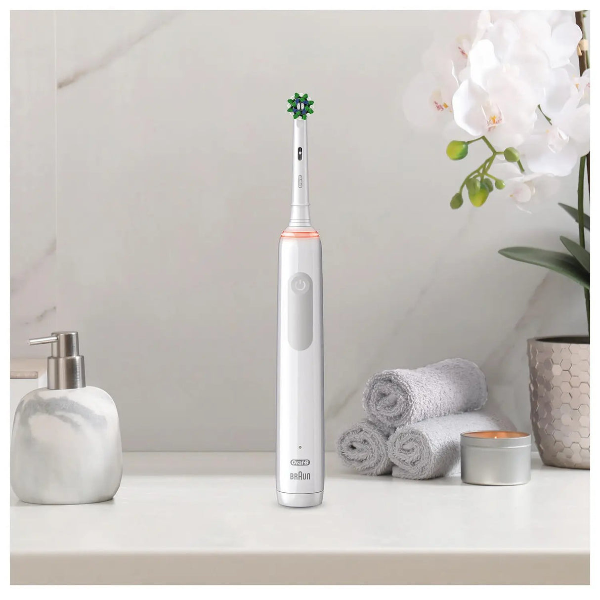 EAN 8006540760918 - Oral-B Pro Sensitive Clean Pro 3 Adulto Cepillo dental oscilante Blanco imagen 3