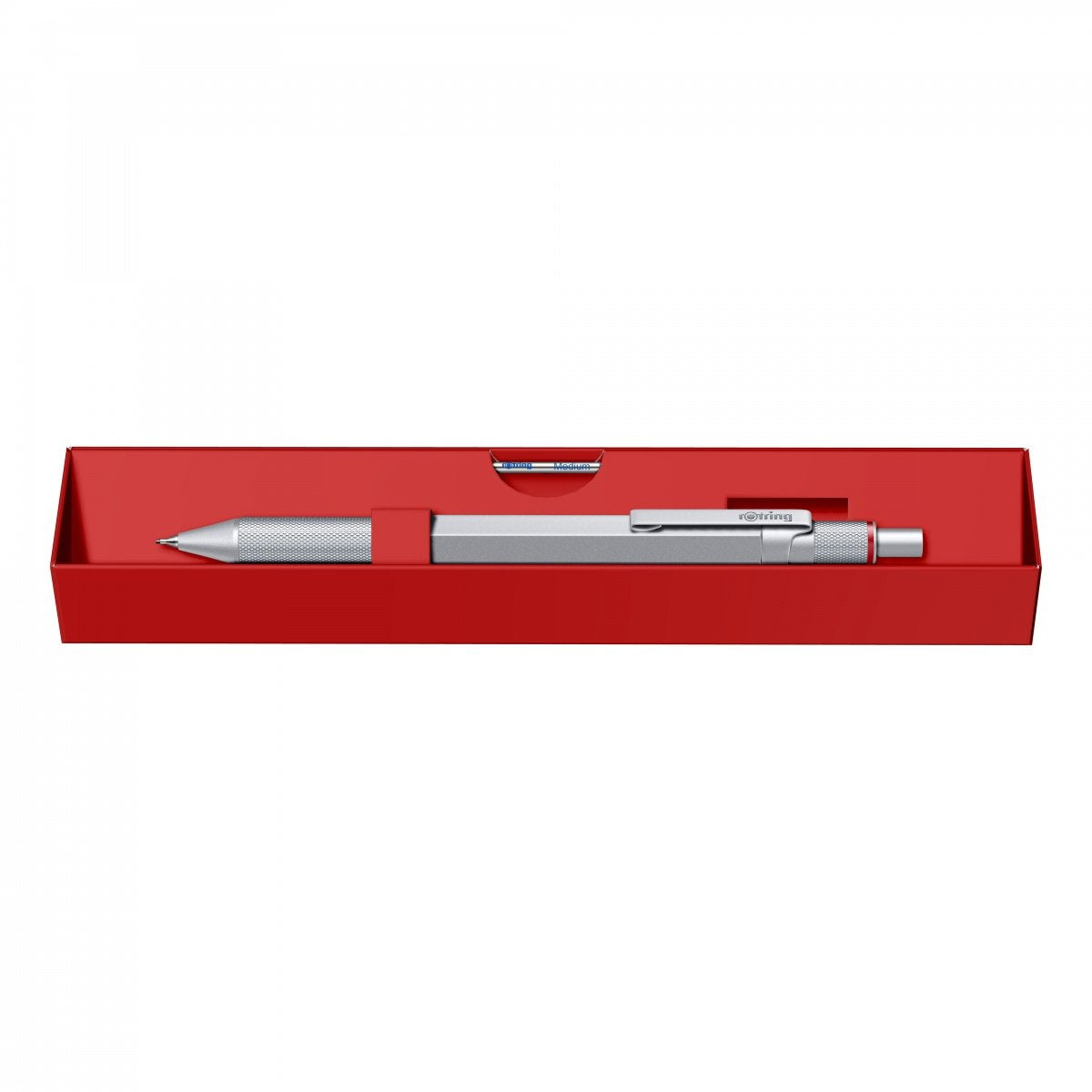 Rotring 600 Multipen 3in1 Plata Pluma De Mina Fina, Bolígrafo Azul/Rojo