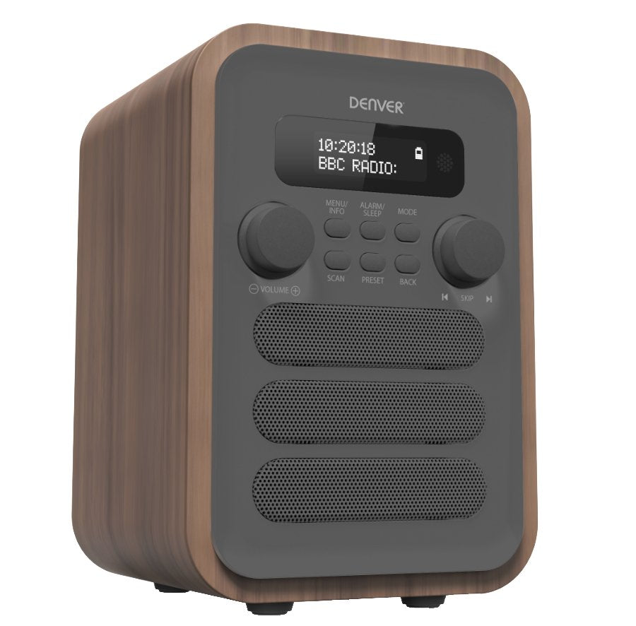 EAN 5706751052453 - Denver DAB-48GREY Personal Digital Gris, Madera imagen 1