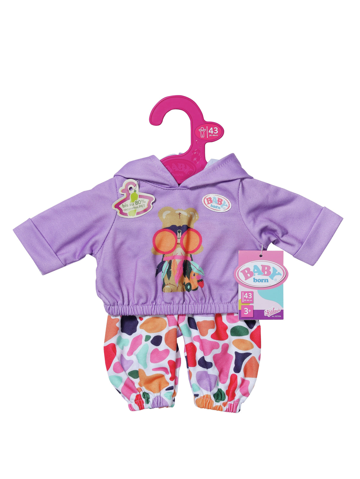 Zapf Creation Baby Born® Conjunto Con Capucha 43cm, Accesorios Para Muñecas 837306