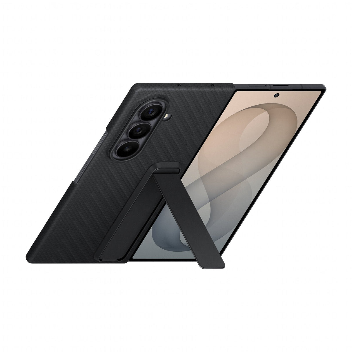 Samsung Carbon Standing Case Fr Galaxy Fold8 Ultra Black
