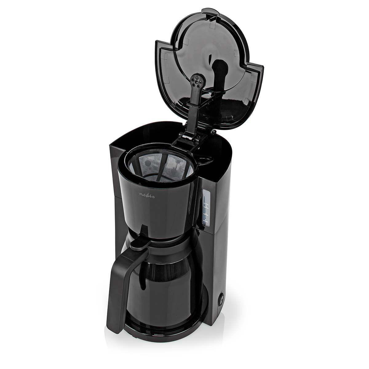 Nedis Cafetera Cafe Filtrado 1.0 L 8 Copas Negro