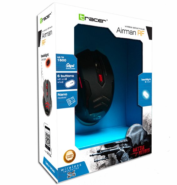 EAN 5907512851517 - Tracer Airman ratón RF inalámbrico Óptico 2400 DPI imagen 4