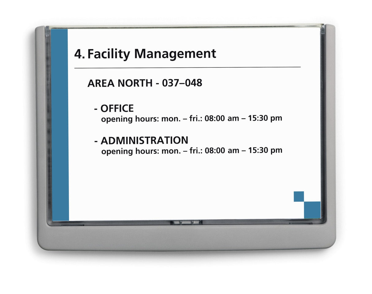 Cartel Para Puerta Duradero Clcksigna5 210x148,5 Adhesivo Escritura. Grafito