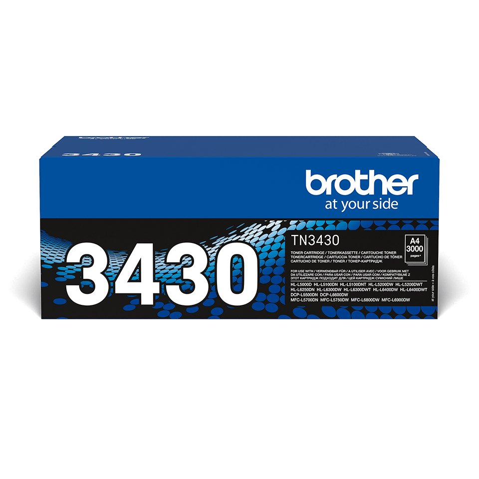 EAN 5715063301692 - Brother TN-3430 cartucho de tóner 1 pieza(s) Original Negro imagen 1