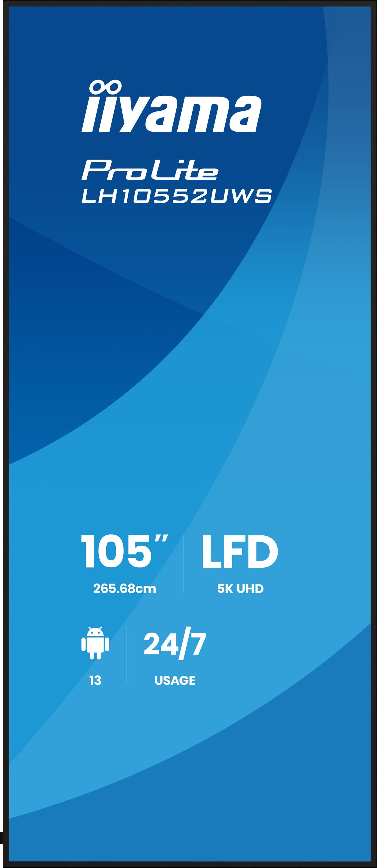 EAN 4948570128020 - iiyama LH10552UWS-B1AG pantalla de señalización Diseño de quiosco 2,66 m (104.6") LCD Wifi 500 cd / m² Ul imagen 3