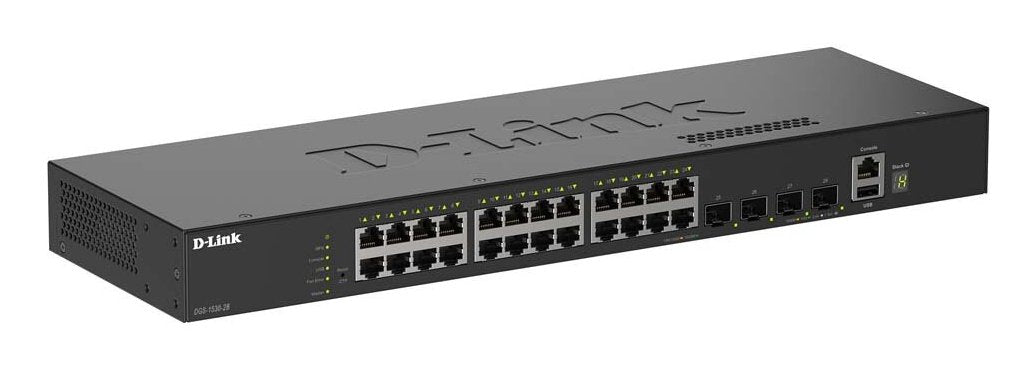 EAN 0790069473593 - D-Link DGS-1530-28/E switch Gestionado L2 Gigabit Ethernet (10/100/1000) Negro imagen 1