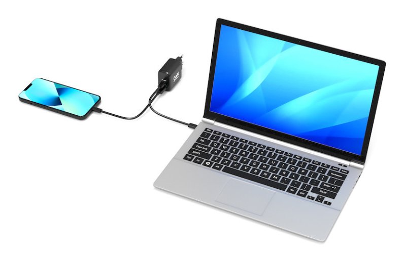 Port Wall Gan Charger Usb-C & Usb-A Pd 65w & 30w Eu