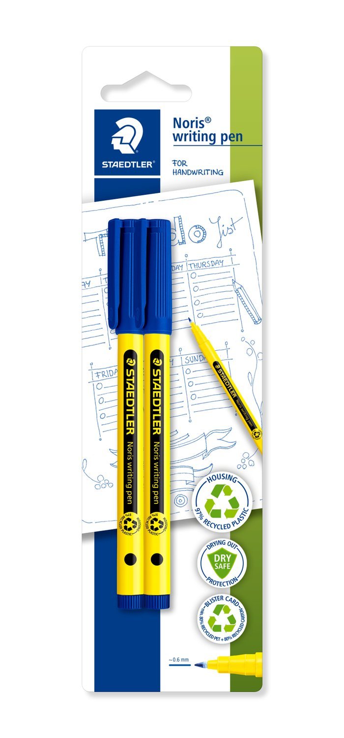 Maedtler Fineliner Noris Writing Pen 0,6mm 2mk. Azul Retail
