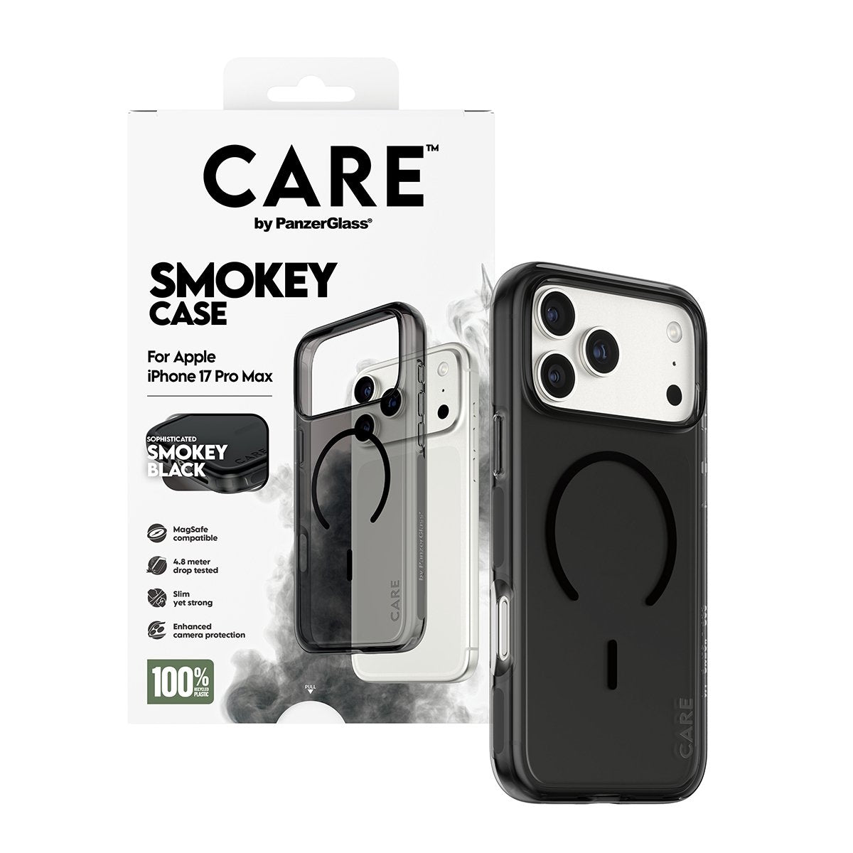 Care By Panzerglass Case Urban Expl Smokey Bk Magsafe Ip 17 P M