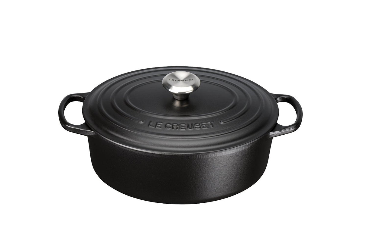 Le Creuset Bräter Signature Oval 29cm Negro