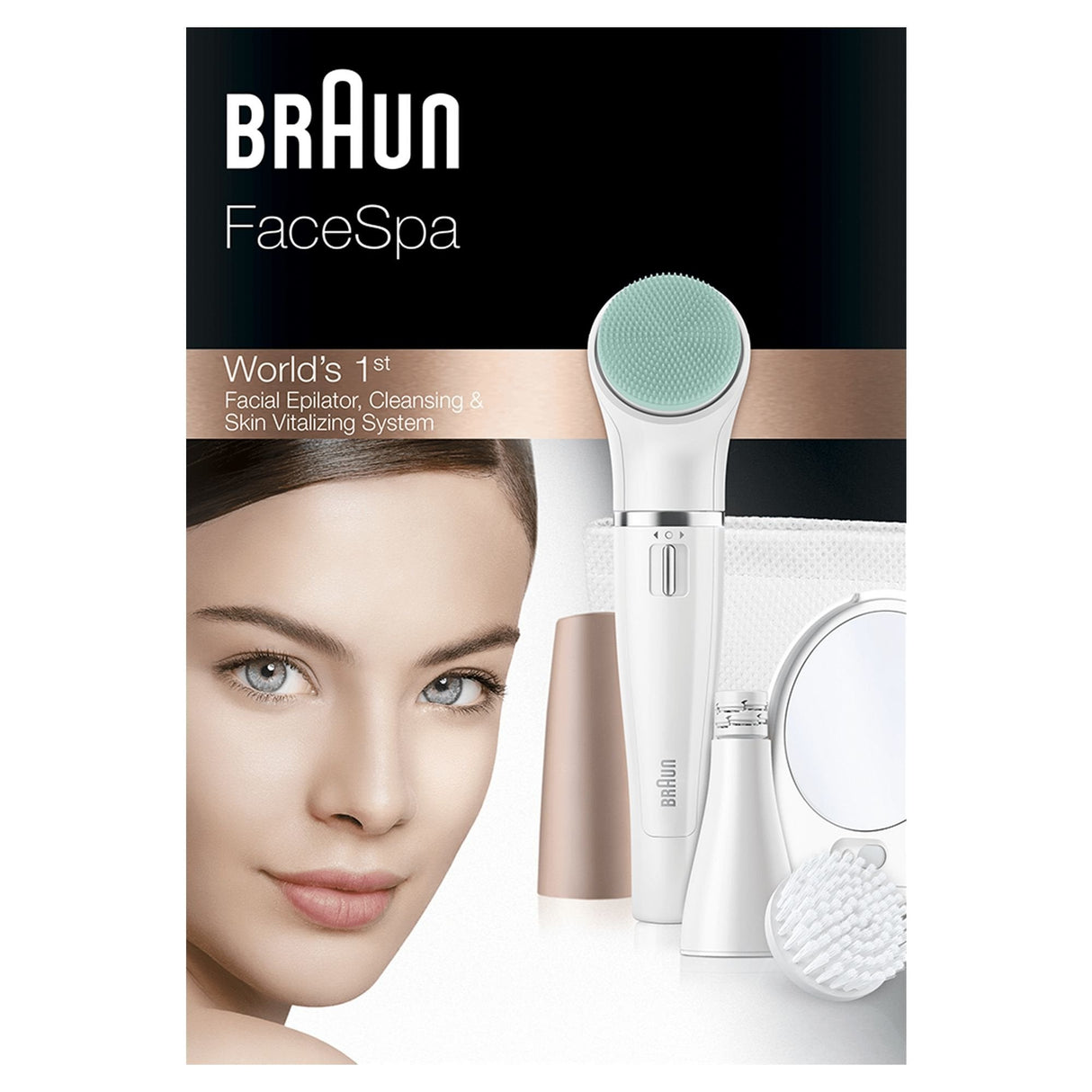 EAN 4210201171171 - Braun FaceSpa 851V Oro, Blanco imagen 2